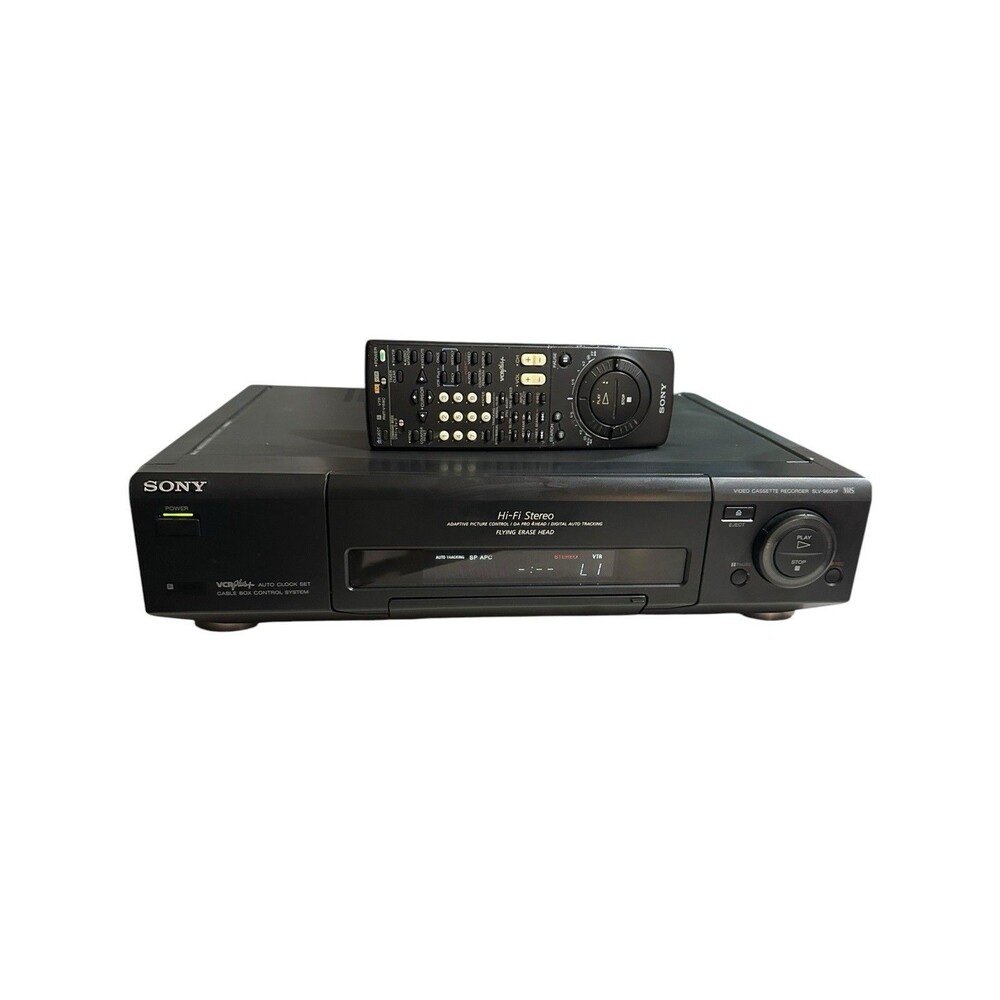 Sony SLV-940HF Black Hi-Fi Stereo 4-Head VHS, VCR, With Remote Tested & Working
